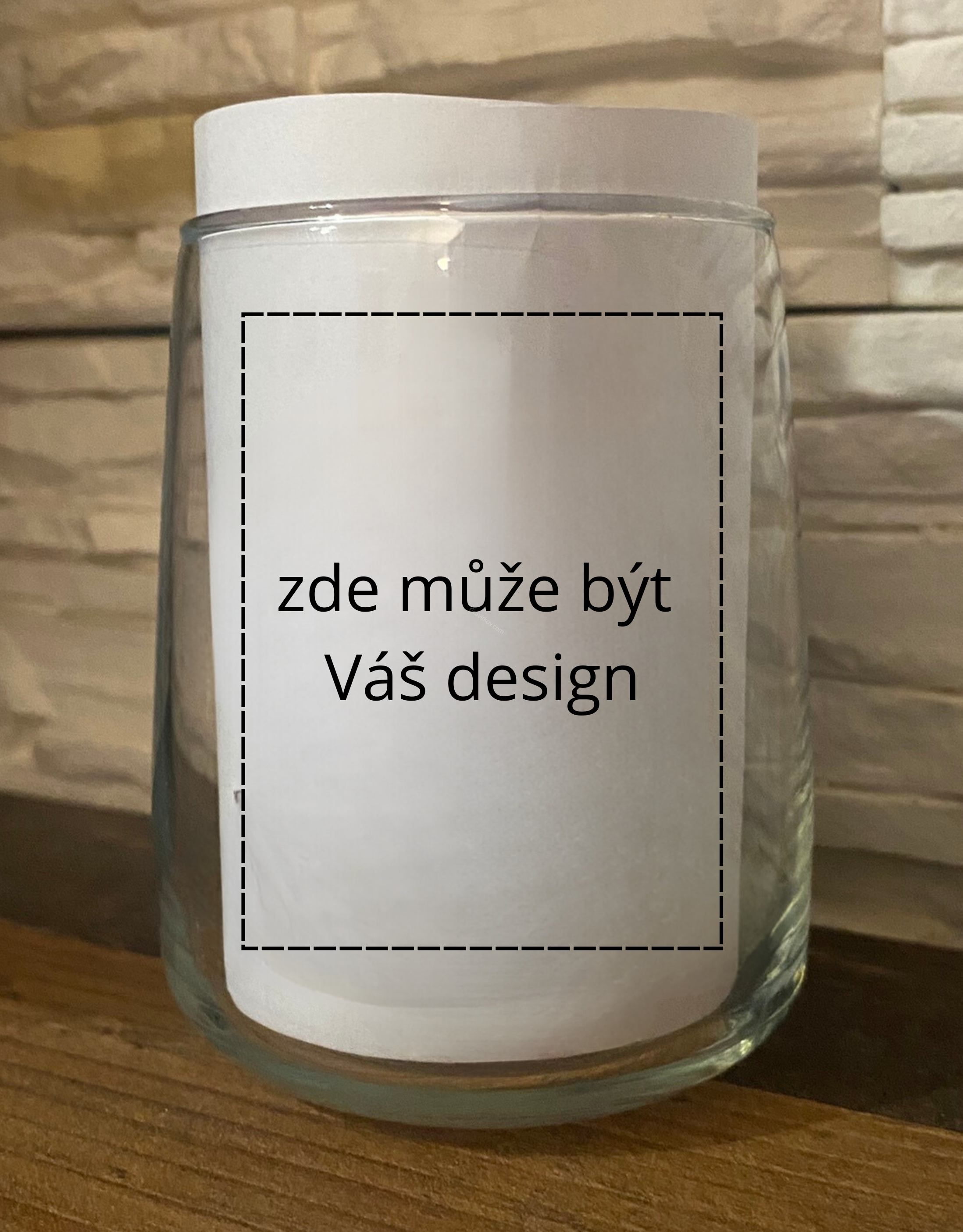 Gravírovaná sklenice - malá - vlastní design