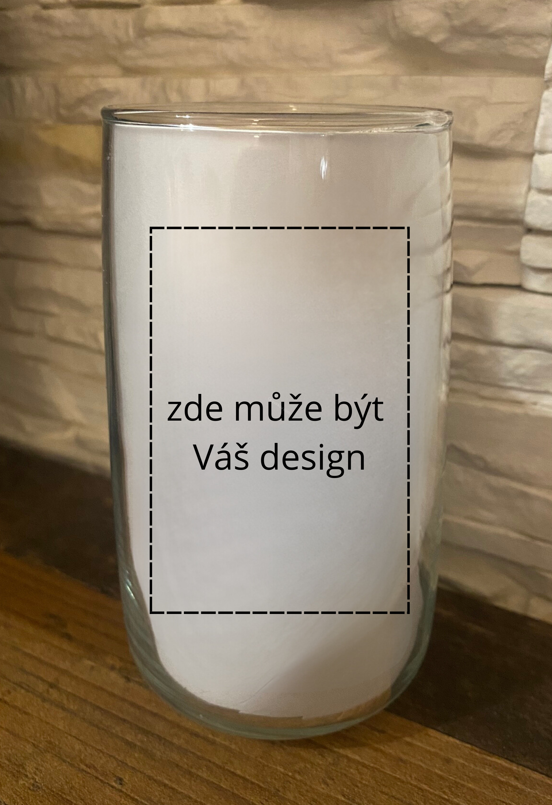 Gravírovaná sklenice - velká - vlastní design
