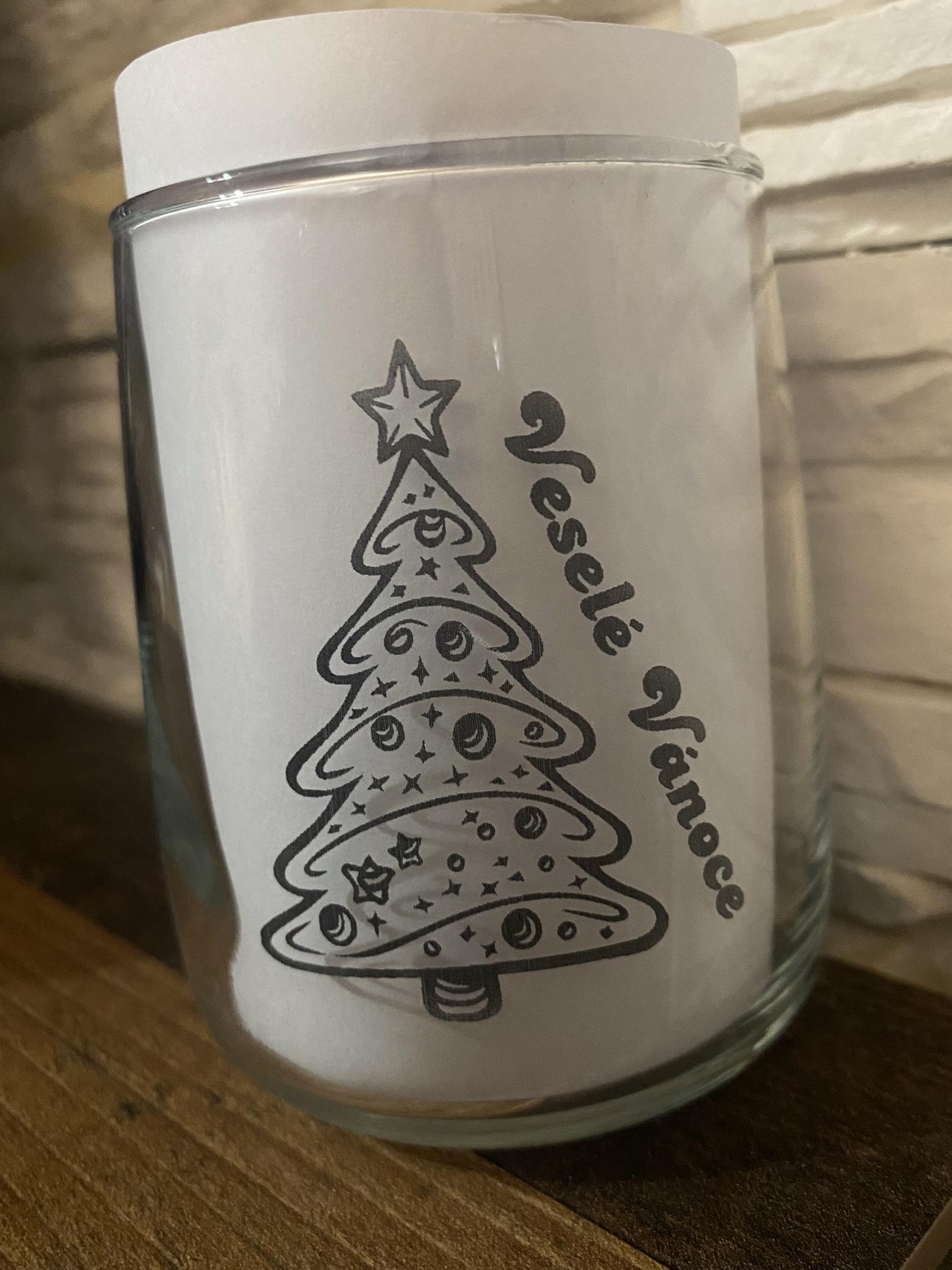 Gravírovaná sklenice - malá - stromeček