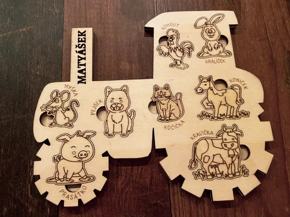 Dětská skládačka - Traktor