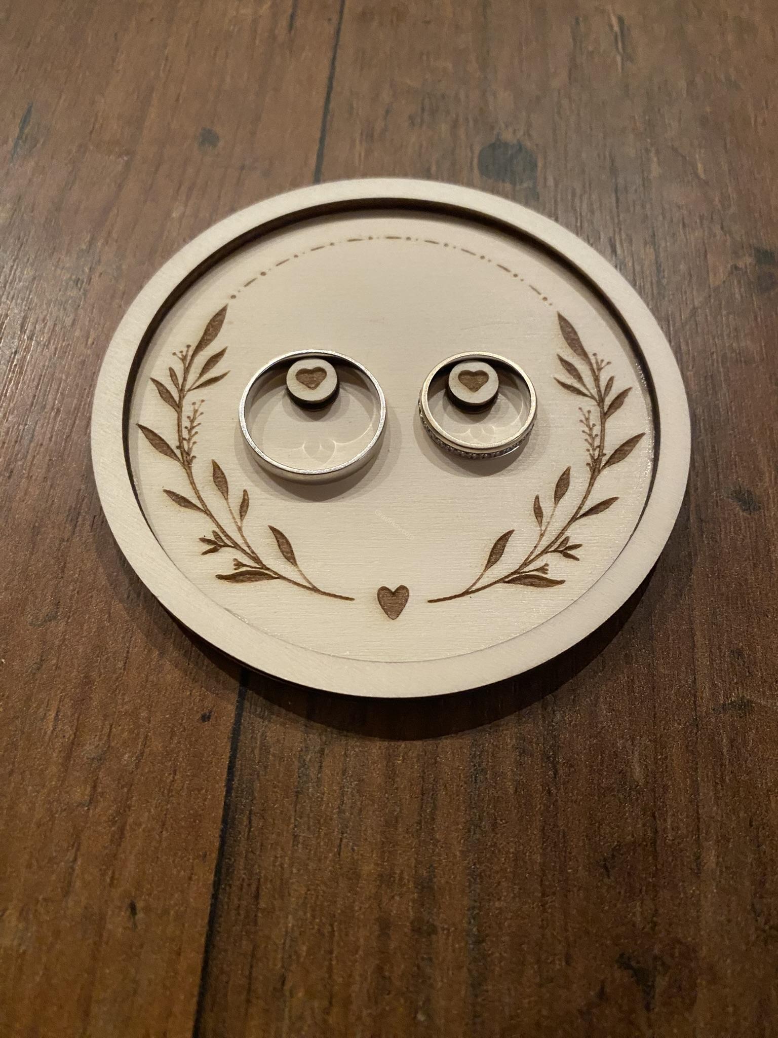 Tácek na prstýnky - kolečko 