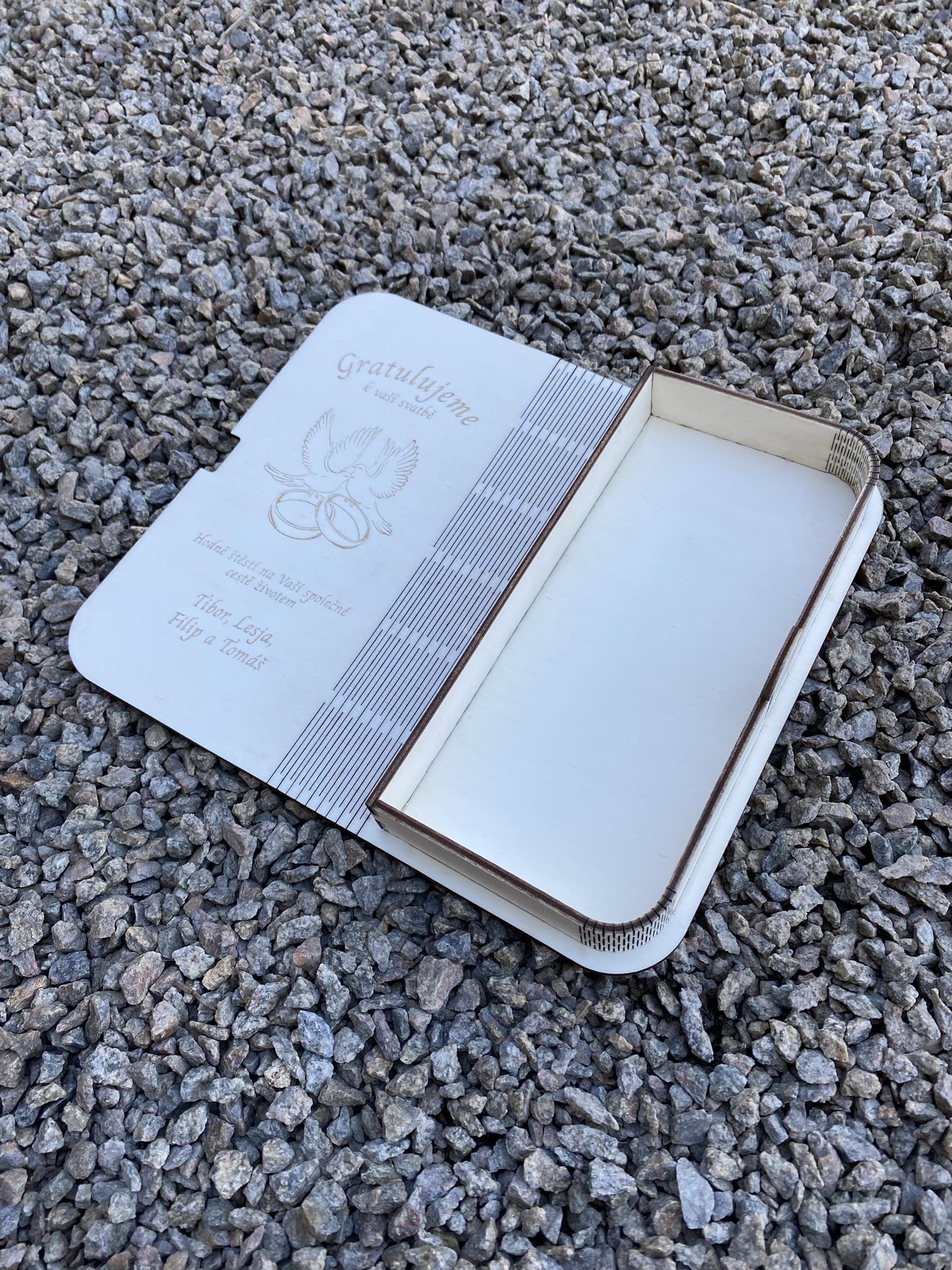 Krabička na peníze - svatba