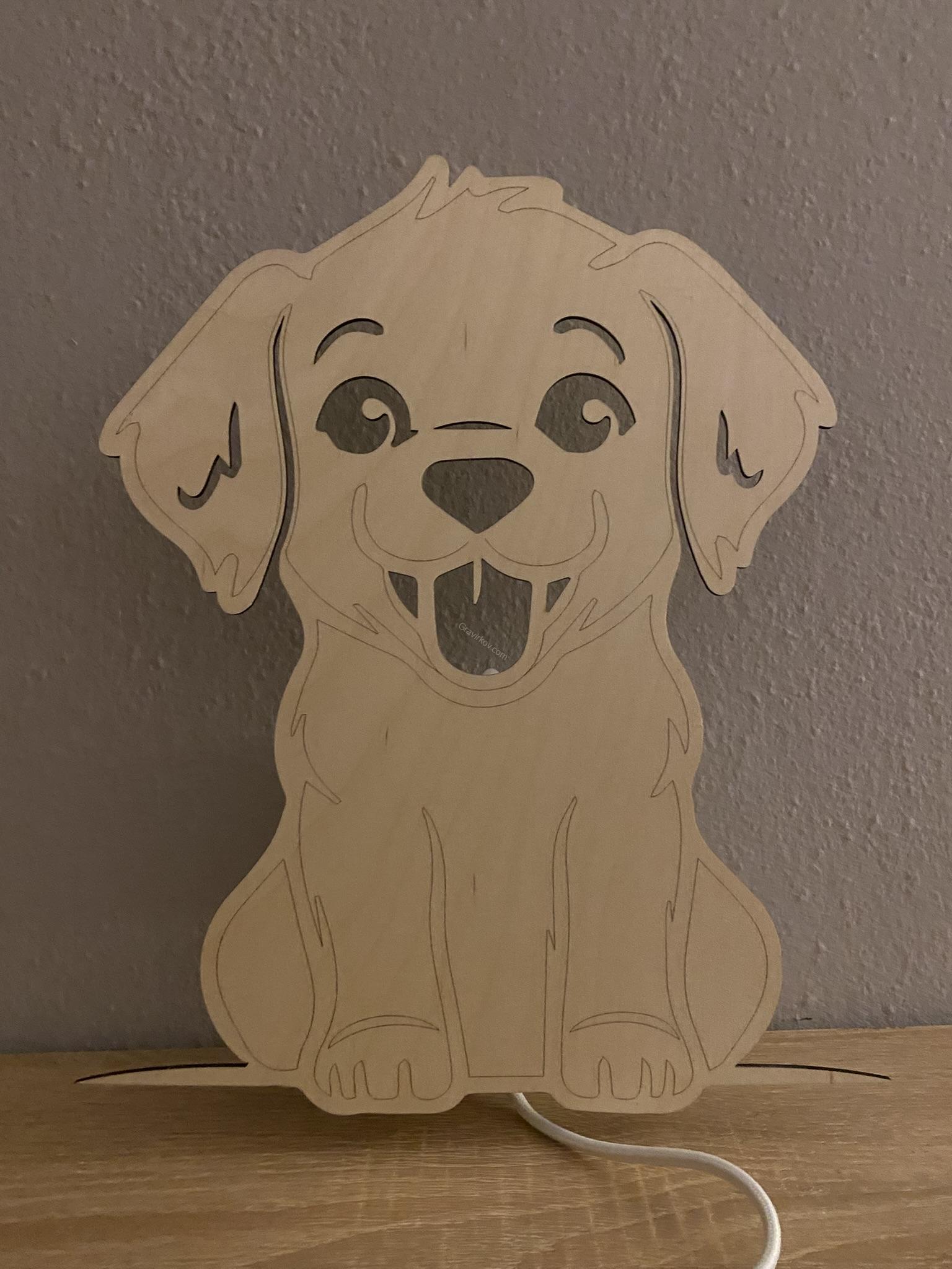 Dětská lampička pejsek