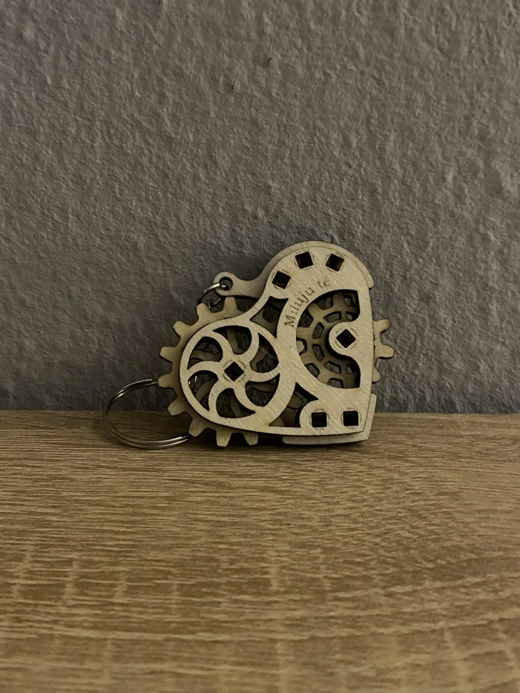 Klíčenka mechanické srdíčko 
