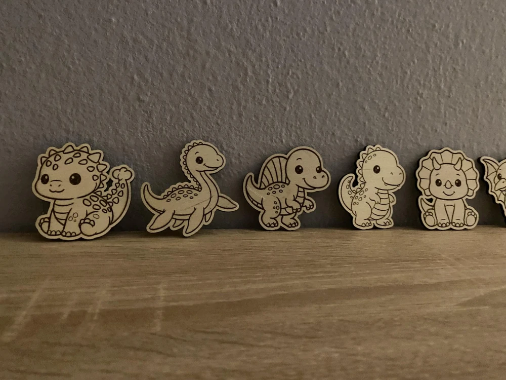 Sada magnetek - Dinosauři - 9 ks