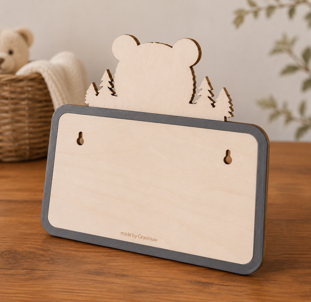 Personalizovaný dětský věšák Medvídek 🐻