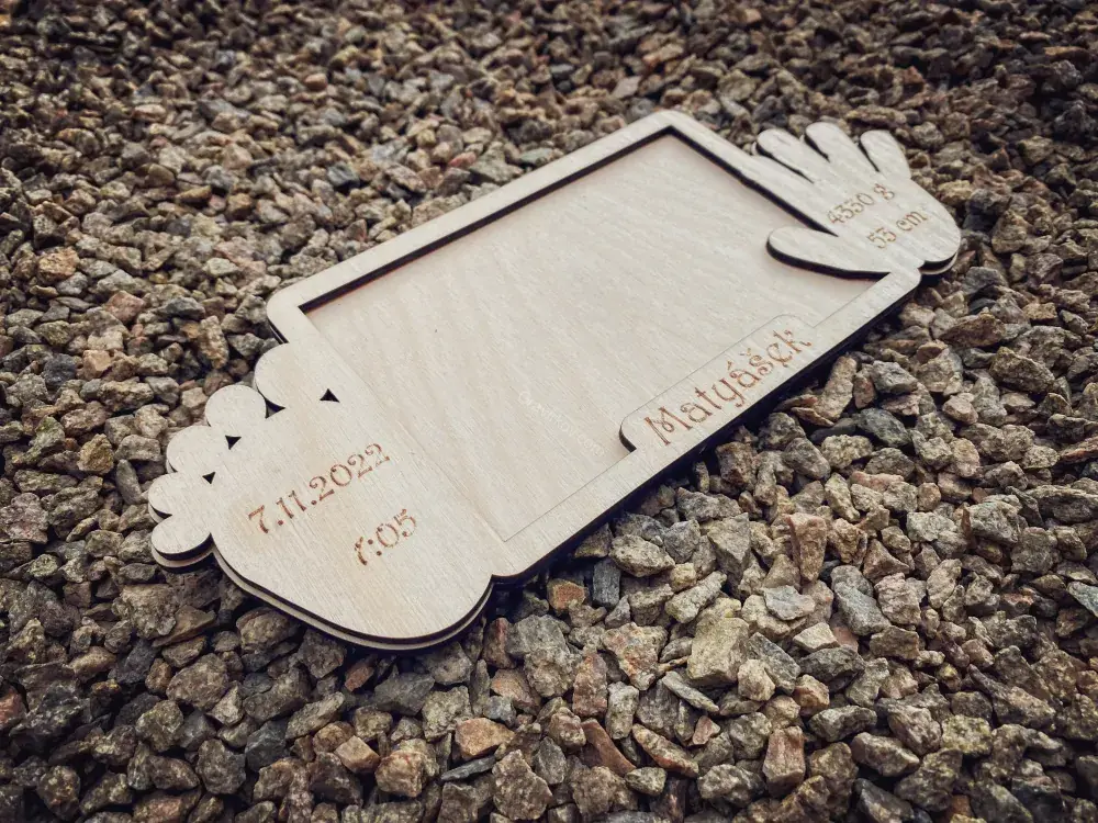 Fotorámeček - narození dítěte 