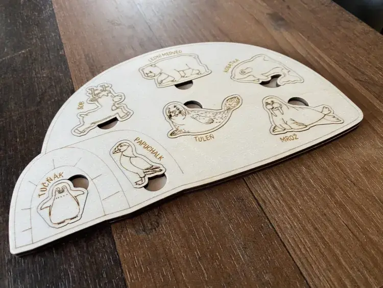 Dětská skládačka - Sníh