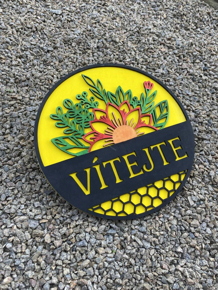 Cedule na dveře - vítejte 