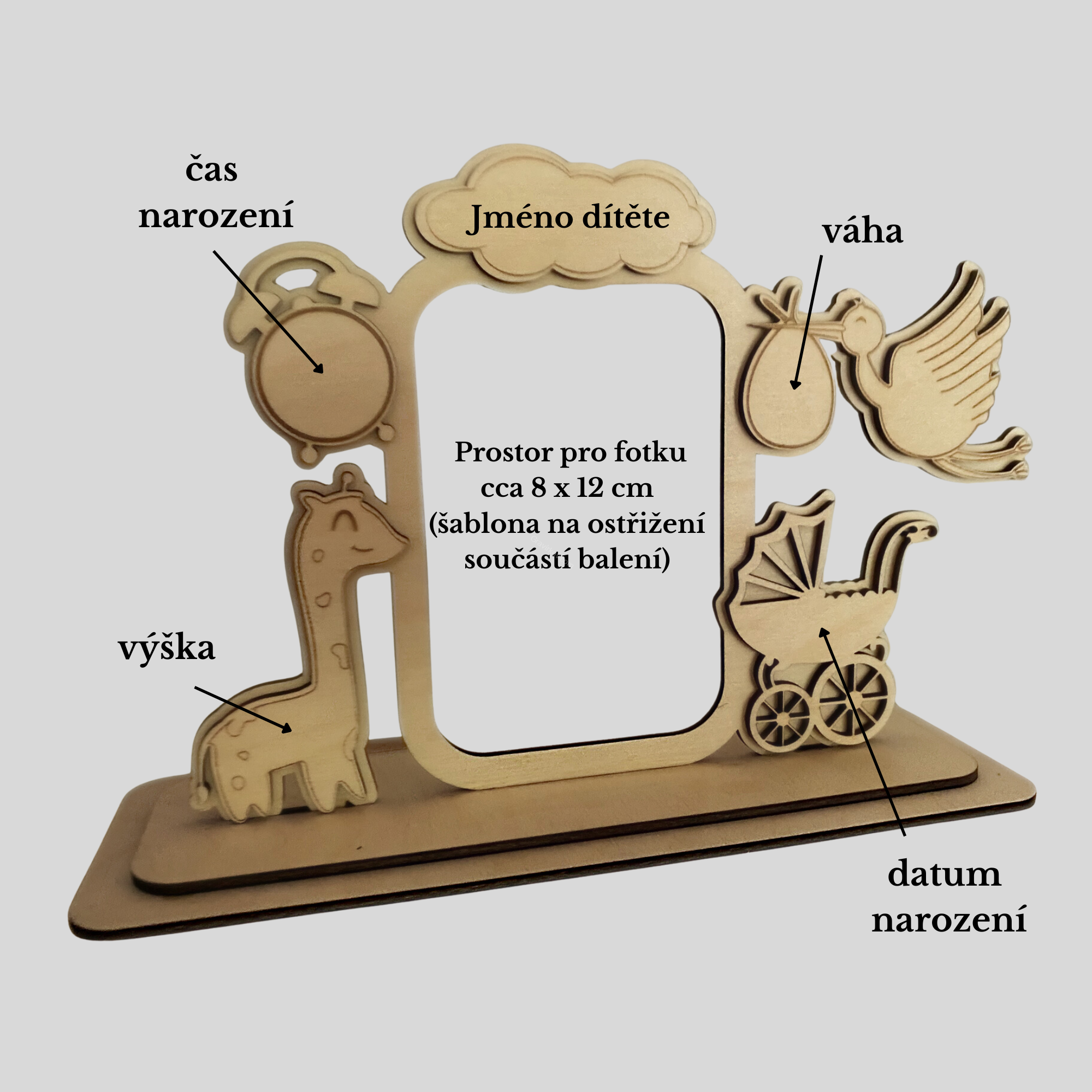 Fotorámeček - miminko se jménem  
