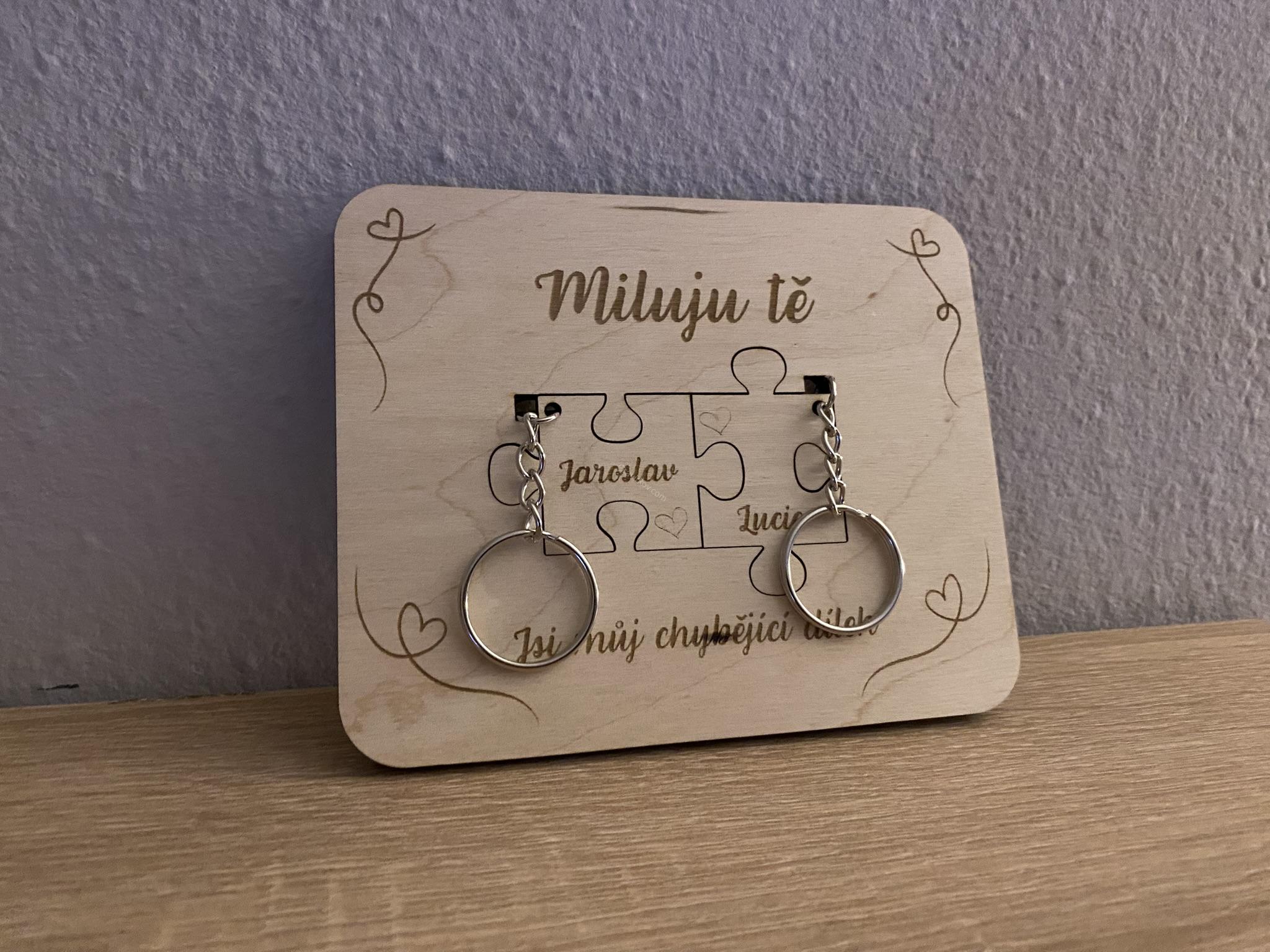 Párová klíčenka - jsi můj chybějící dílek