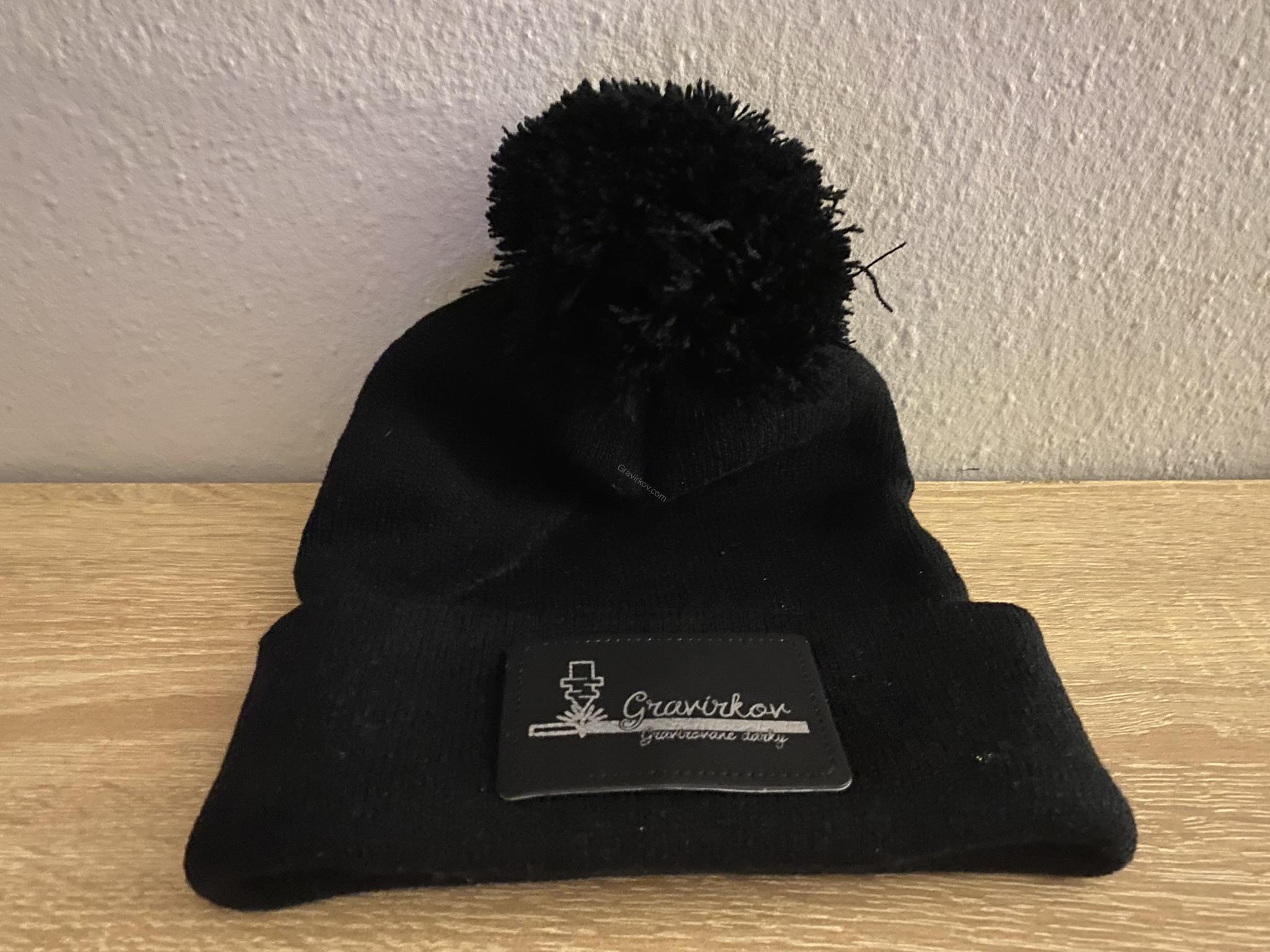 Koženková nášivka samostatná - obdelník - černá a hnědá 