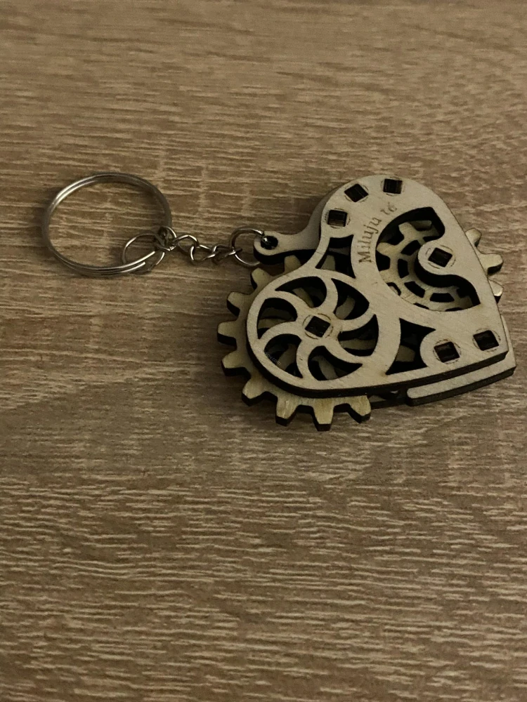 Klíčenka mechanické srdíčko 