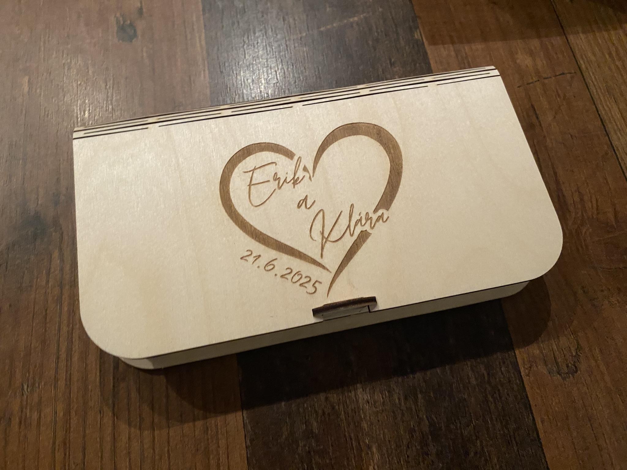 Krabička na peníze - svatba