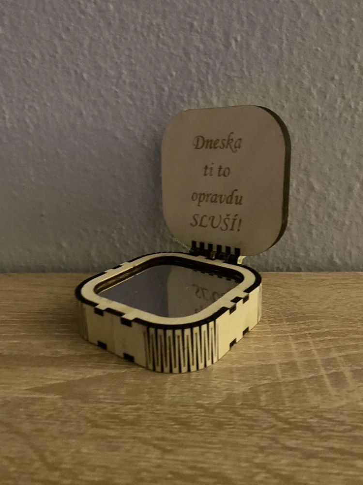 Kapesní zrcátko - design 1 (zaoblené)