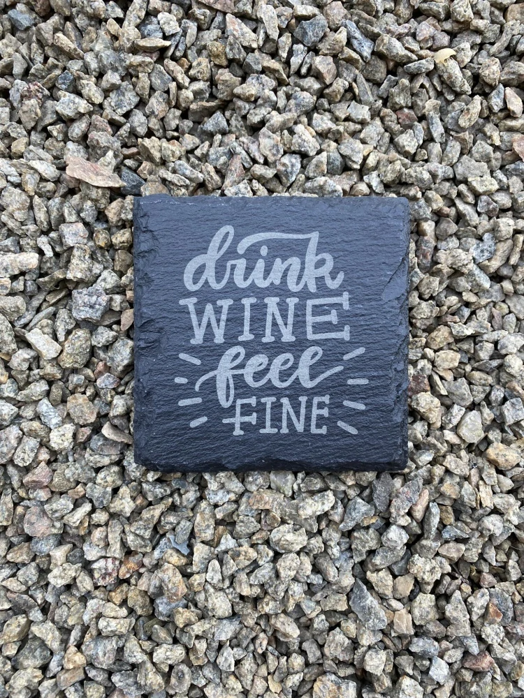 Břidlicový tácek - logo/nápis