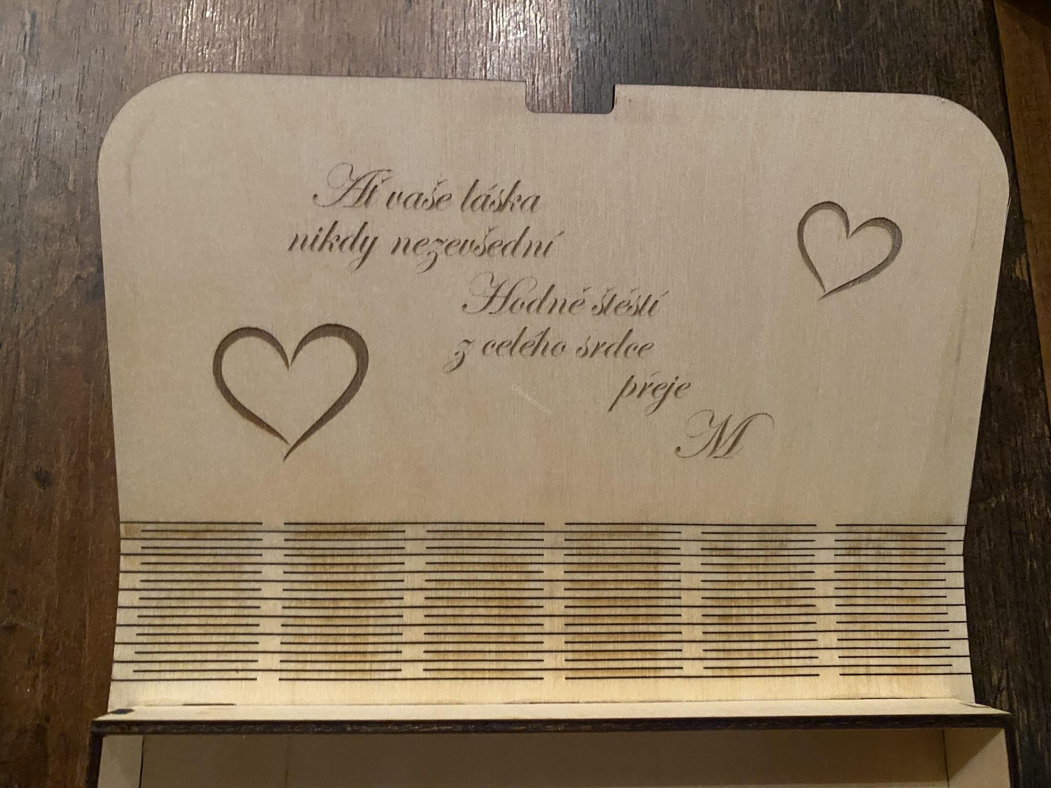 Krabička na peníze - svatba