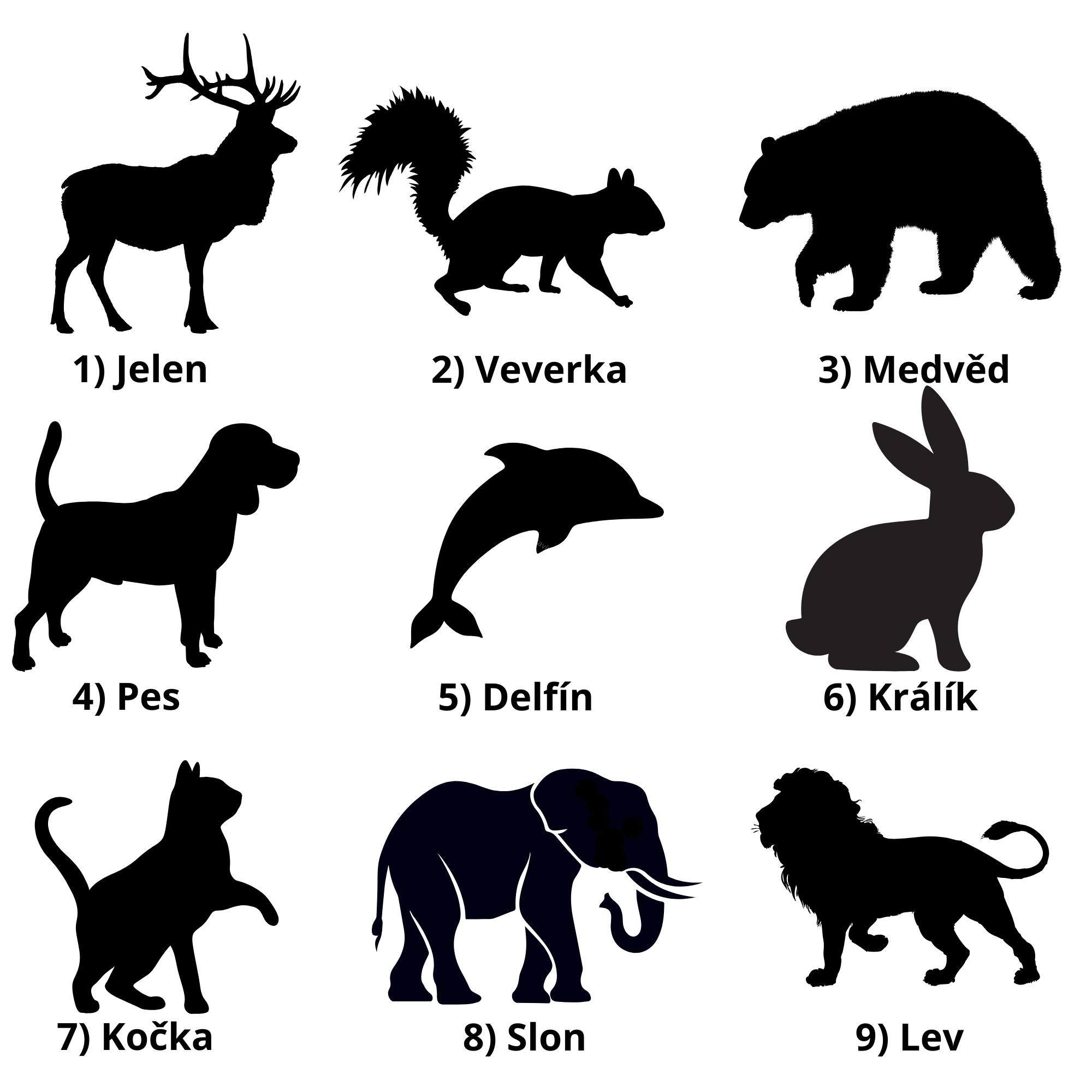 Dětská lampička - zvířátko a jméno