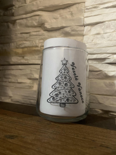 Gravírovaná sklenice - malá - stromeček