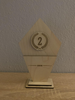 Gravírovaná trofej varianta 1