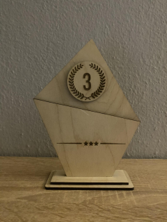 Gravírovaná trofej varianta 2