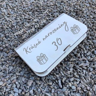 Krabička na peníze - narozeniny