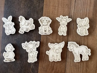 Sada magnetek - zvířátka