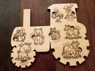 Dětská skládačka - Traktor