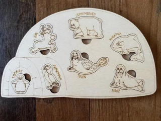 Dětská skládačka - Sníh