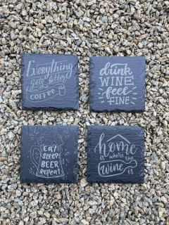 Břidlicový podtácek - logo/nápis